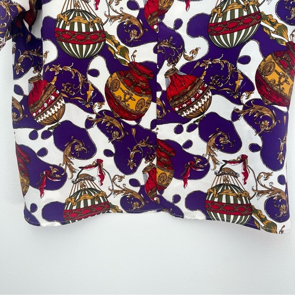 Vintage Che Studio Hot Air Balloon Blouse Size Large Top - Picture 7 of 8